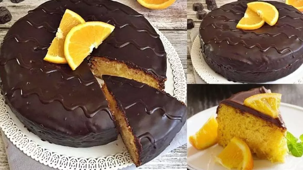 Bolo de Chocolate e Laranja com Camadas de Soufflé Uma Delícia Única!