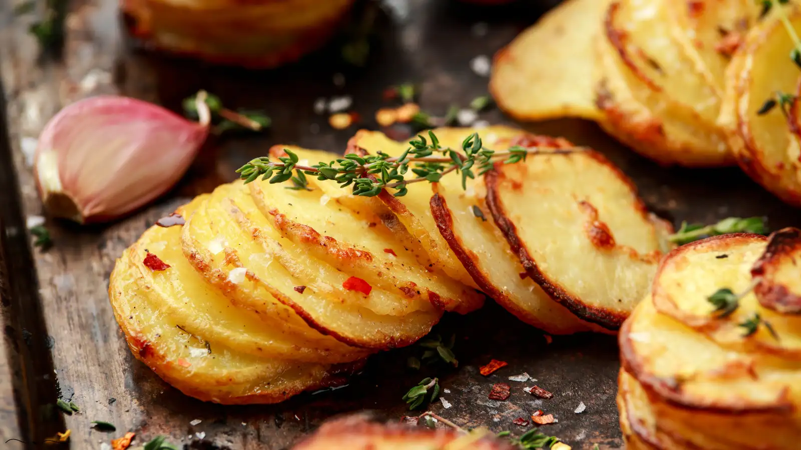 Batata Assada Crocante com Parmesão